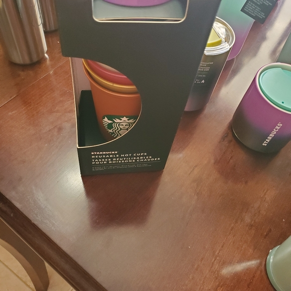 NWT Shimmery Starbucks reusable cups - Picture 5 of 5